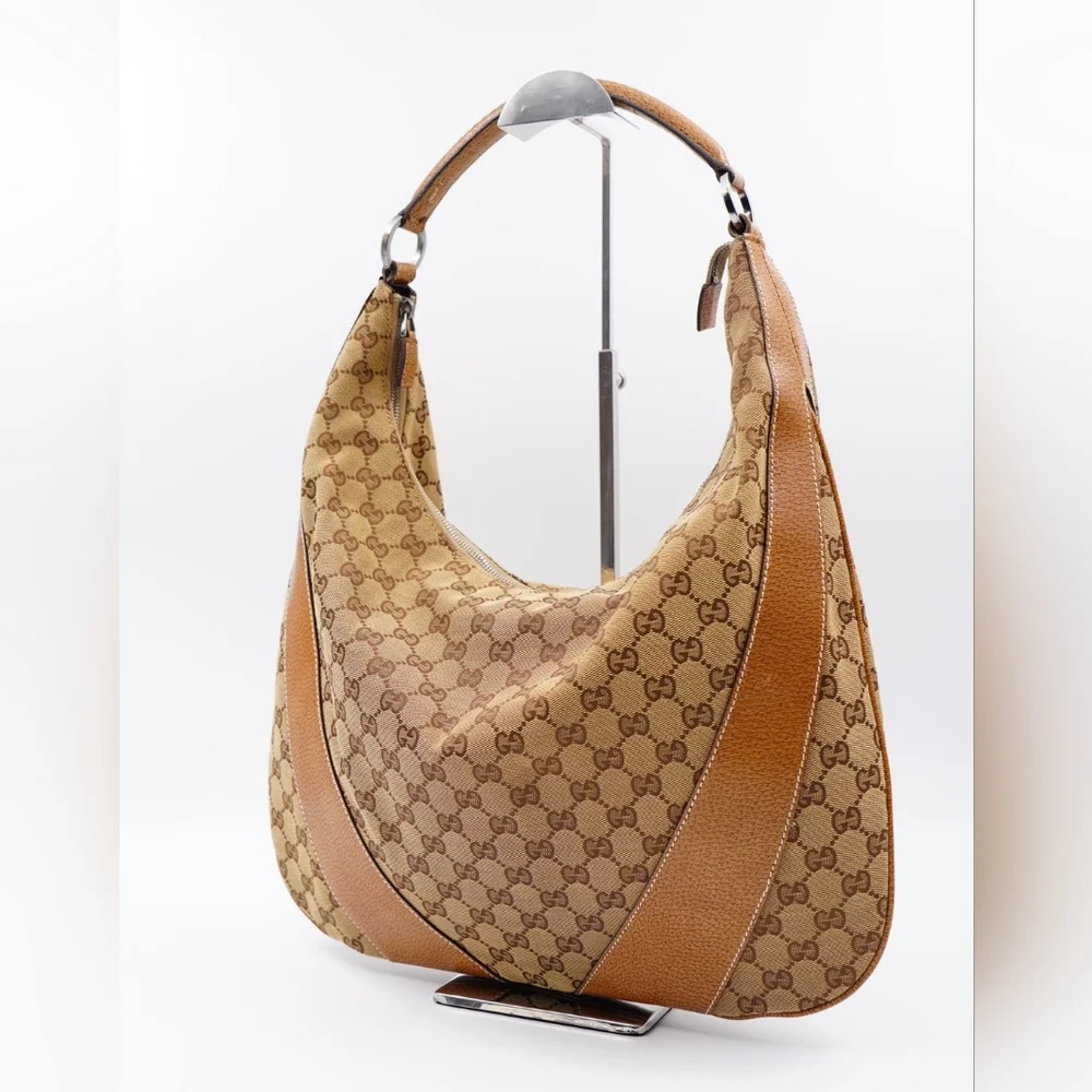 (MT292) Gucci GG Canvas Hobo Shoulder Bag - Picture 3 of 14